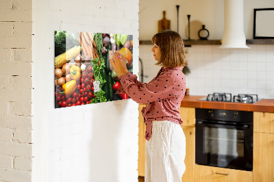 Magnetic board for wall Fresh vegetables