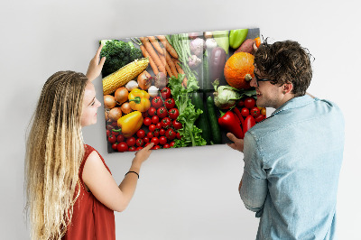 Magnetic board for wall Fresh vegetables
