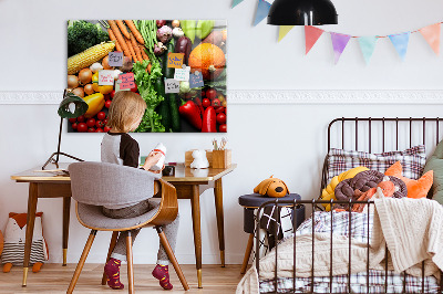 Magnetic board for wall Fresh vegetables