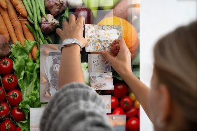 Magnetic board for wall Fresh vegetables