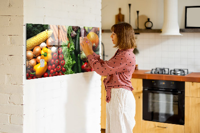 Magnetic board for wall Fresh vegetables