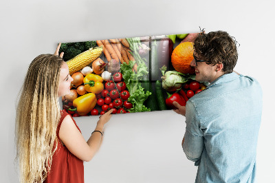 Magnetic board for wall Fresh vegetables