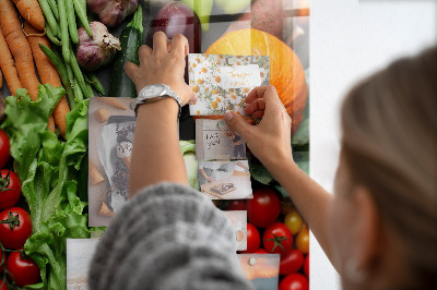 Magnetic board for wall Fresh vegetables