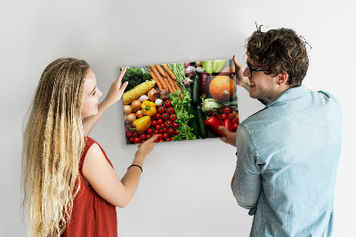 Magnetic board for wall Fresh vegetables