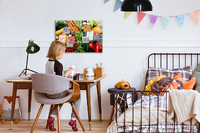 Magnetic board for wall Fresh vegetables