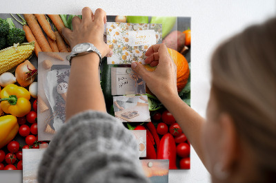 Magnetic board for wall Fresh vegetables