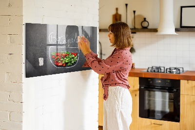 Decorative magnetic board The inscription Tasty