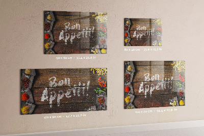 Decorative magnetic board Inscription Bon Appetit