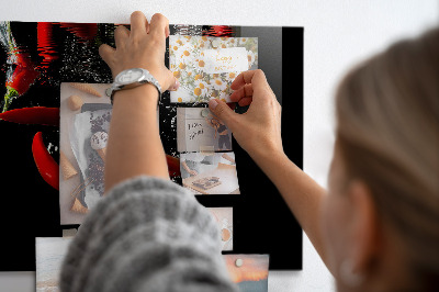 Magnetic board for wall Peppers in the water