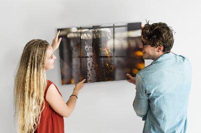 Magnetic board for wall Glass bottles