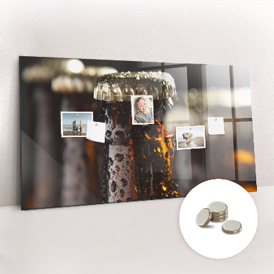 Magnetic board for wall Glass bottles