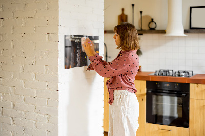 Magnetic board for wall Glass bottles