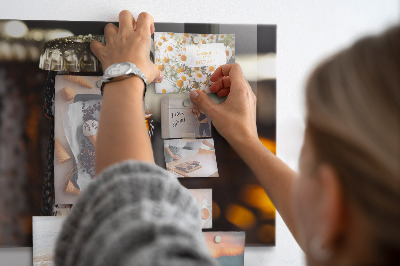 Magnetic board for wall Glass bottles