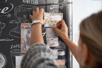 Magnetic board for wall Coffee machines