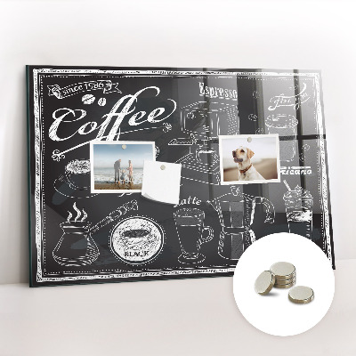 Magnetic board for wall Coffee machines