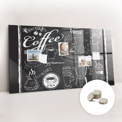 Magnetic board for wall Coffee machines