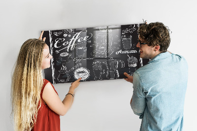 Magnetic board for wall Coffee machines