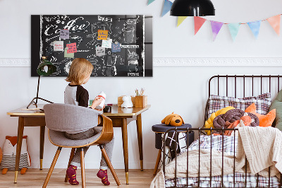 Magnetic board for wall Coffee machines