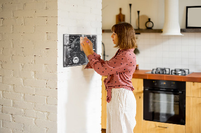 Magnetic board for wall Coffee machines