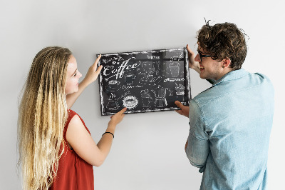 Magnetic board for wall Coffee machines