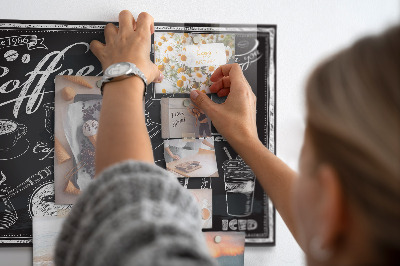 Magnetic board for wall Coffee machines