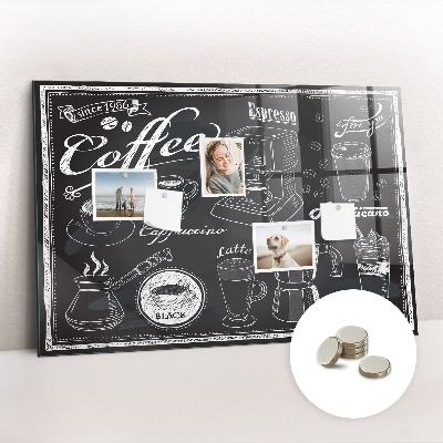 Magnetic board for wall Coffee machines