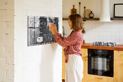 Magnetic board for wall Coffee machines