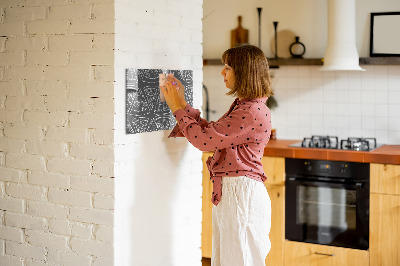 Magnetic board for wall Painted pizza