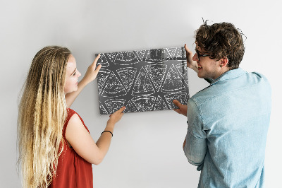 Magnetic board for wall Painted pizza