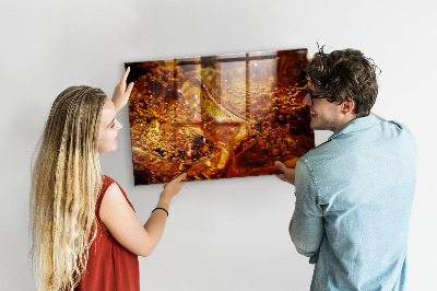 Magnetic board for wall Zoom drink