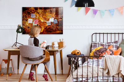 Magnetic board for wall Zoom drink