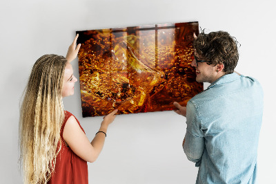 Magnetic board for wall Zoom drink