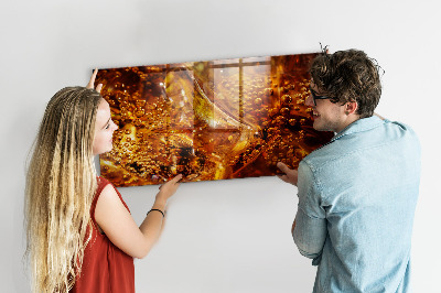 Magnetic board for wall Zoom drink