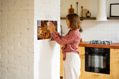 Magnetic board for wall Zoom drink