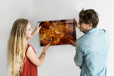 Magnetic board for wall Zoom drink