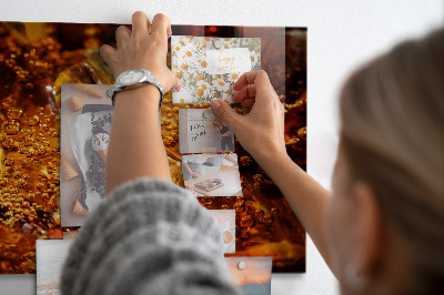 Magnetic board for wall Zoom drink