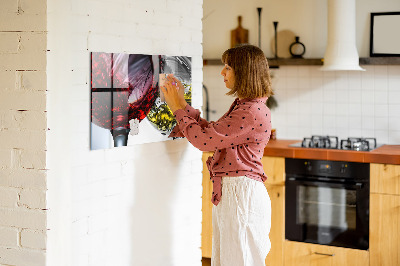 Magnetic board for wall Wine glasses