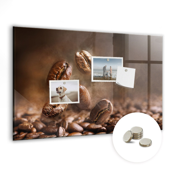 Magnetic board for wall Coffee beans