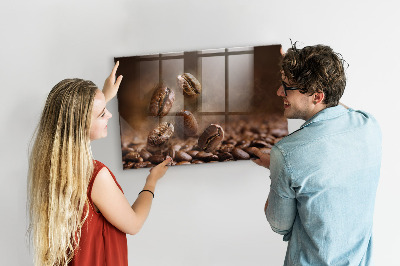 Magnetic board for wall Coffee beans