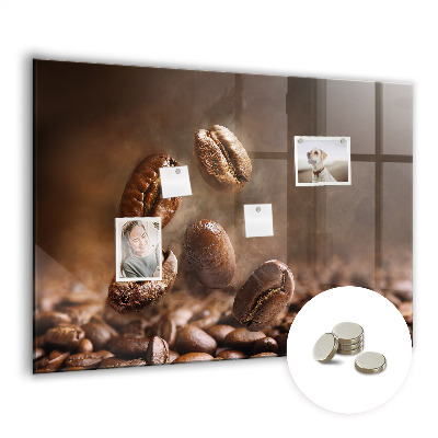 Magnetic board for wall Coffee beans