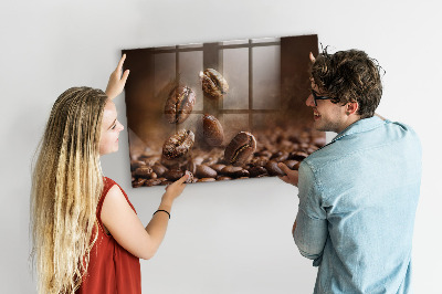 Magnetic board for wall Coffee beans