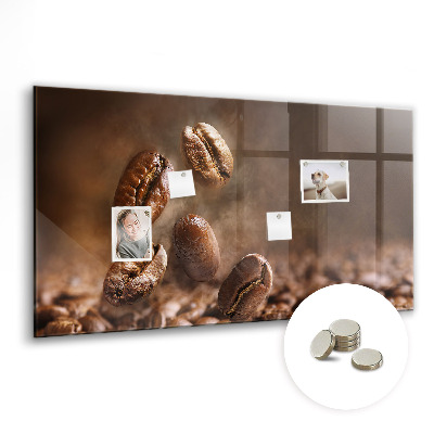 Magnetic board for wall Coffee beans