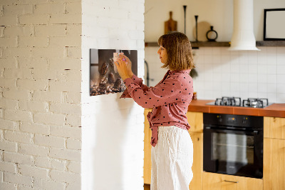 Magnetic board for wall Coffee beans