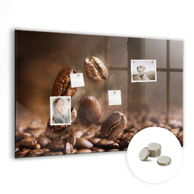 Magnetic board for wall Coffee beans