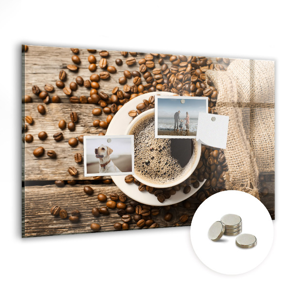 Magnetic board for wall Sack of coffee