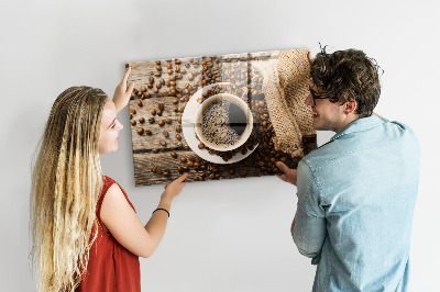 Magnetic board for wall Sack of coffee