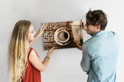 Magnetic board for wall Sack of coffee