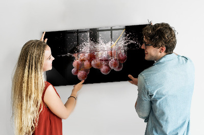 Magnetic board for wall Grapes