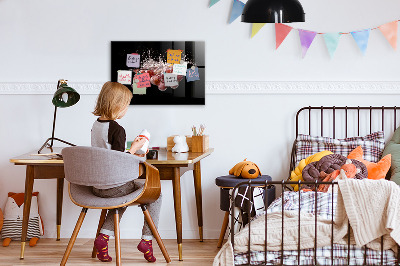 Magnetic board for wall Grapes