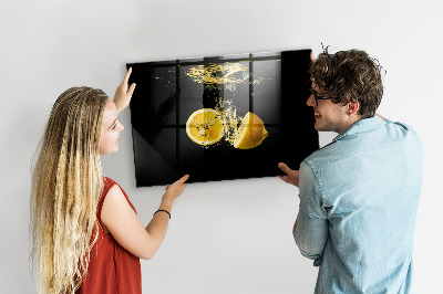 Magnetic board for wall Lemons